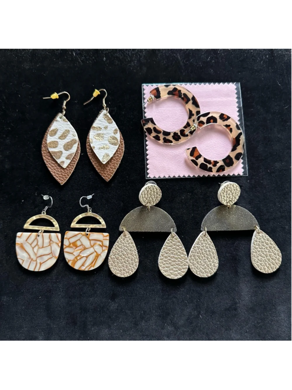 Set of 4 boutique earrings Summer